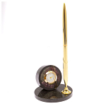 Часы настольные с ручкой из натурального камня Stone Clock варинант исполнения - 13 | Loft Concept в Барнауле