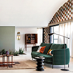 Торшер с поворотным плафоном Aracea Black Floor Lamp варинант исполнения - 11 | Loft Concept в Барнауле