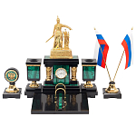 Настольный письменный набор из малахита и долерита Leader Organizer варинант исполнения - 1 | Loft Concept в Барнауле