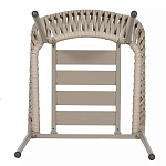 Стул серо-бежевый с декоративным плетением на спинке и подлокотниках Chair Weave варинант исполнения - 7 | Loft Concept в Барнауле