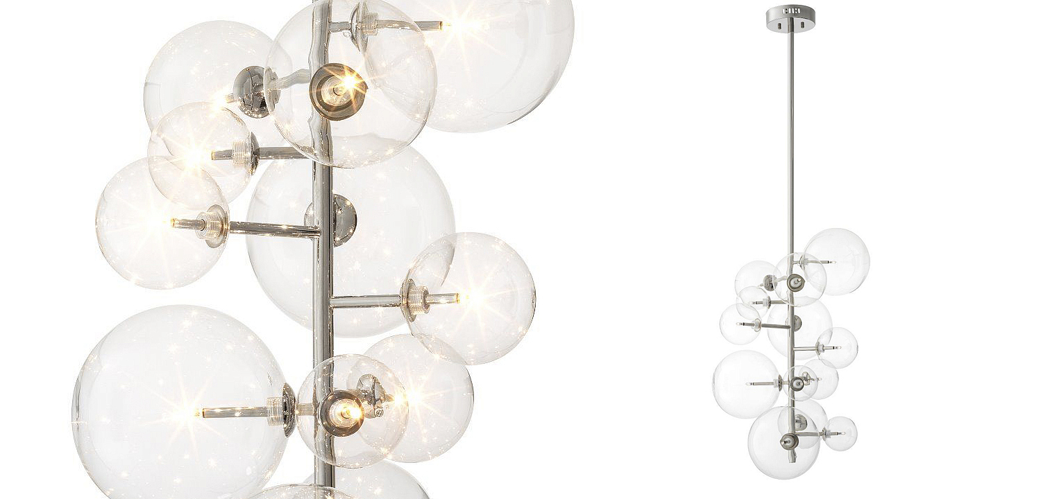 Люстра Eichholtz Chandelier Ezra Nickel Люстра Eichholtz Chandelier Ezra Nickel - Loft-Concept в Барнауле
