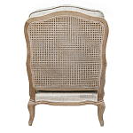 Кресло со спинкой из ротанга Ellie Rattan Armchair beige print flax варинант исполнения - 2 | Loft Concept в Барнауле