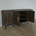 Большой Комод-буфет Elsa Dreams Walnut с ящиками варинант исполнения - 5 | Loft Concept в Барнауле