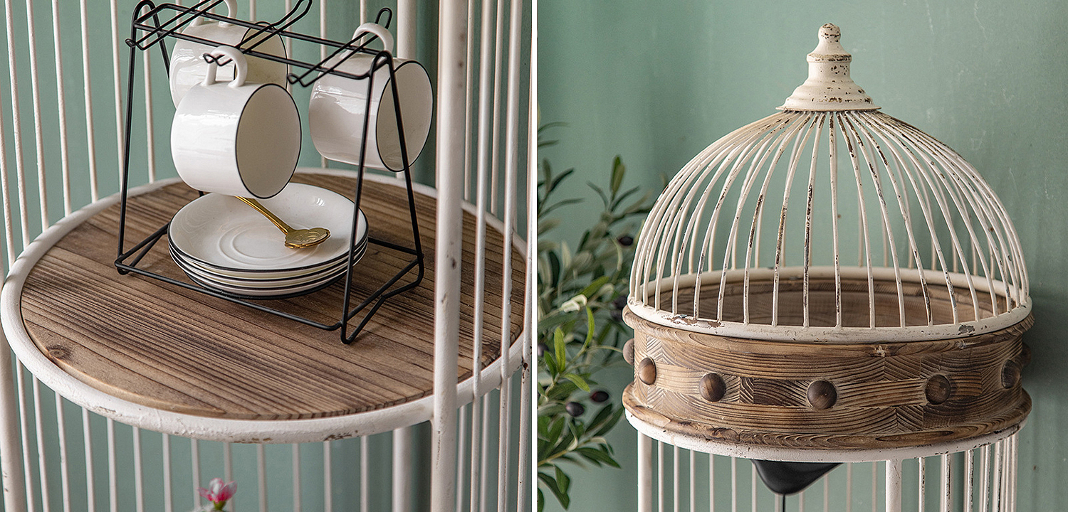 Стеллаж клетка Cage Rack White Provence Стеллаж клетка Cage Rack White Provence - Loft-Concept в Барнауле