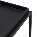 Тумба чёрная на колёсах Cabinet on Wheels варинант исполнения - 4 | Loft Concept в Барнауле