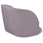 Барный стул со спинкой на 4-х деревянных ножках Сиреневый Велюр Ava Charm варинант исполнения - 3 | Loft Concept в Барнауле