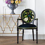 Стул с подлокотниками из бука с изображением птицы и цветов Blooming Birds варинант исполнения - 2 | Loft Concept в Барнауле