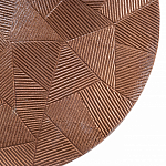 Кофейный столик с рельефной столешницей из металла Aplika Bronze варинант исполнения - 2 | Loft Concept в Барнауле