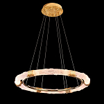 Люстра в форме кольца с золотым декором Warm Heavenly Light варинант исполнения - 5 | Loft Concept в Барнауле