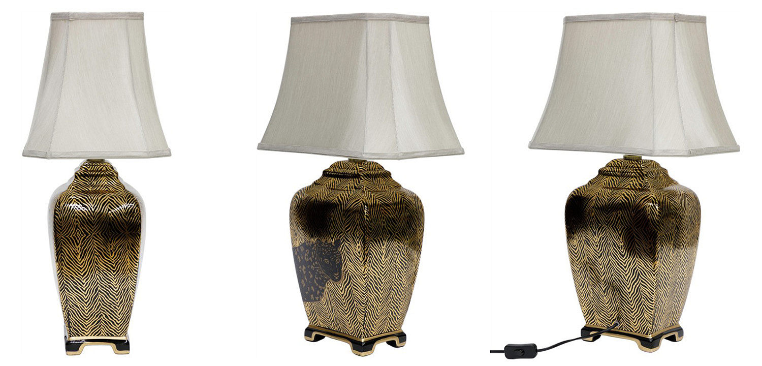 Настольная лампа Leopard Table lamp black and gold Настольная лампа Leopard Table lamp black and gold - Loft-Concept в Барнауле