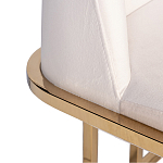 Стул обеденный велюровый кремовый с золотым каркасом Nobility варинант исполнения - 1 | Loft Concept в Барнауле