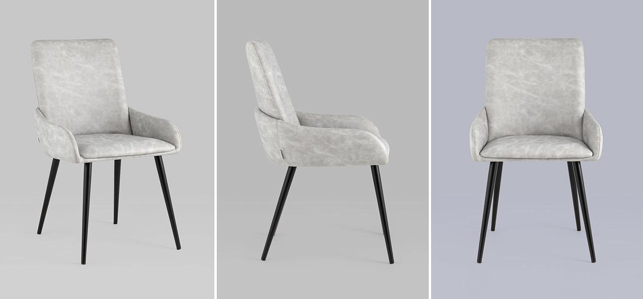 Стул Munchen Chair Светло-Серая Искусственная Замша Стул Munchen Chair Светло-Серая Искусственная Замша - Loft-Concept в Барнауле