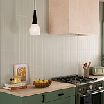 Подвесной светильник каплевидной формы с комбинированным плафоном из стали и белого матового стекла Kichler варинант исполнения - 7 | Loft Concept в Барнауле