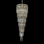 Люстра многоярусная каскадная с хрустальными подвесками Roul Crystal Light варинант исполнения - 4 | Loft Concept в Барнауле
