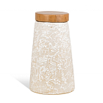 Керамический столик с деревянной столешницей "Пешка" варинант исполнения - 6 | Loft Concept в Барнауле