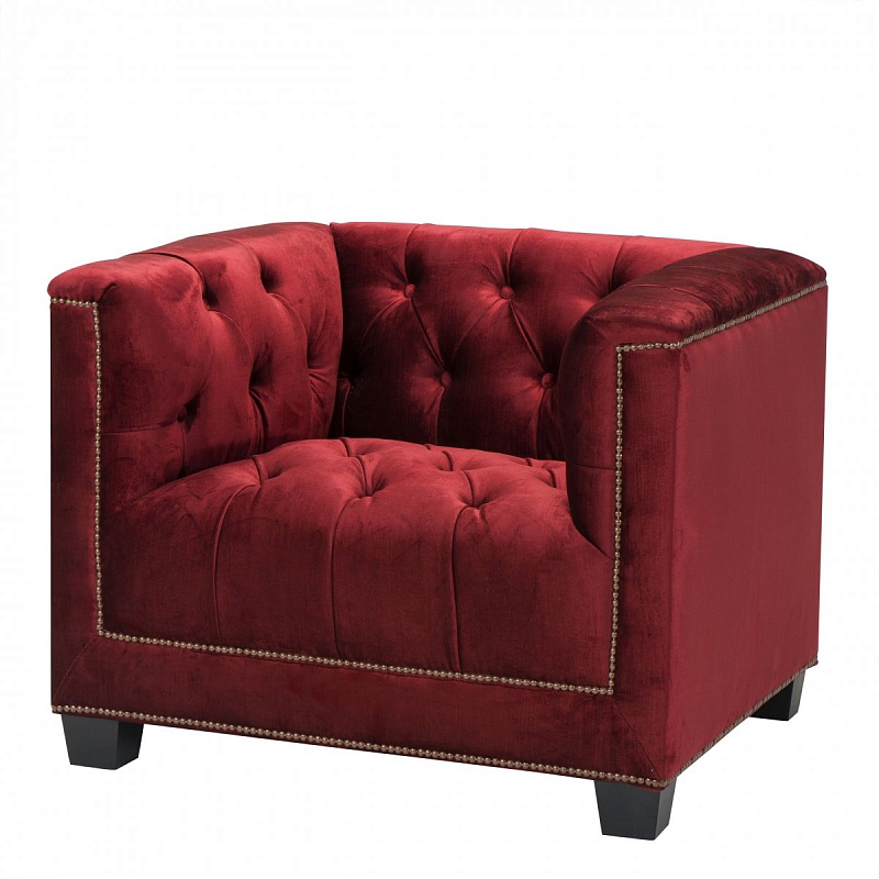 Кресло Eichholtz Chair Paolo Red Красный Черный Кресло Eichholtz Chair Paolo Red Красный Черный в Барнауле | Loft Concept