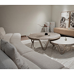 Стол журнальный круглый с узором Table Hypontic Pattern варинант исполнения - 7 | Loft Concept в Барнауле