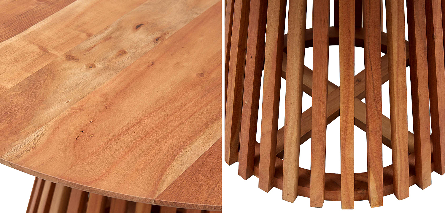 Обеденный круглый стол Seamus Wood Dining Table Обеденный круглый стол Seamus Wood Dining Table - Loft-Concept в Барнауле