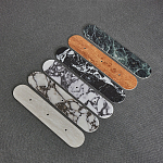 Бра с каменным основанием и 3-мя плафоном из стекла Shaw Marble Lighting варинант исполнения - 1 | Loft Concept в Барнауле