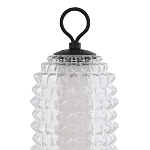 Настольная лампа с прозрачным факутрным стеклянным плафоном Sonora варинант исполнения - 3 | Loft Concept в Барнауле