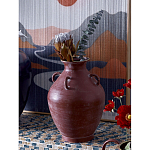 Ваза бордовая с 4-мя фактурными ручками Vase Burgundy Glaze варинант исполнения - 3 | Loft Concept в Барнауле