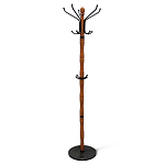 Вешалка напольная деревянная с черными металлическими крючками Noble Branches варинант исполнения - 1 | Loft Concept в Барнауле