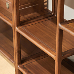 Стеллаж деревянный с полками для хранения Moon Walnut Furniture варинант исполнения - 3 | Loft Concept в Барнауле