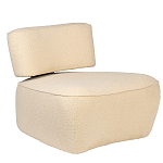 Кресло бежевое без подлокотников с обивкой из ткани букле Space of Freedom варинант исполнения - 1 | Loft Concept в Барнауле