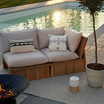 Уличное кресло из массива акации Trivett Wooden Chair варинант исполнения - 9 | Loft Concept в Барнауле