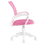 Офисное кресло с основанием из белого пластика Desk chairs Pink варинант исполнения - 3 | Loft Concept в Барнауле