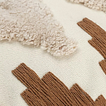 Чехол на подушку с вышивкой в виде геометрических узоров Beige Calista Square варинант исполнения - 2 | Loft Concept в Барнауле