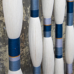 Настенное украшение из нитей Корона с кисточками Crown Wall Hanging варинант исполнения - 2 | Loft Concept в Барнауле