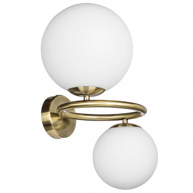 Бра Bubbles on Ring Sconces Белый Латунь Бра Bubbles on Ring Sconces Белый Латунь в Барнауле | Loft Concept