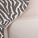 Кресло без подлокотников бежевое с принтом Macrocosm варинант исполнения - 2 | Loft Concept в Барнауле