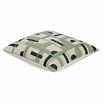 Подушка декоративная зеленого цвета с геометрическим рисунком Divine Abstractions варинант исполнения - 1 | Loft Concept в Барнауле