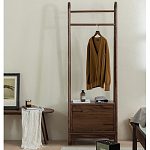 Вешалка деревянная с 2- мя ящиками Moon Walnut Furniture варинант исполнения - 1 | Loft Concept в Барнауле