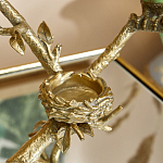 Подсвечник с двумя попугаями из фарфора на бронзовой ветке Eden Garden варинант исполнения - 4 | Loft Concept в Барнауле