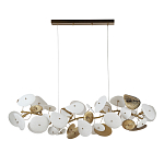 Люстра с белыми и золотистыми цветами G9 Dahlia Flowers Lamp варинант исполнения - 3 | Loft Concept в Барнауле