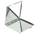 Зеркало двухстороннее квадратное из натурального камня Змеевик с декоративной вставкой в виде ящерицы Silver Stone Mirrors варинант исполнения - 3 | Loft Concept в Барнауле