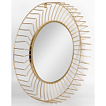 Зеркало круглое настенное в металлической оправе Modern Mirror Space варинант исполнения - 2 | Loft Concept в Барнауле