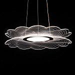 Люстра с прозрачным волнистым плафоном в форме цветка Ethereal Bloom варинант исполнения - 6 | Loft Concept в Барнауле