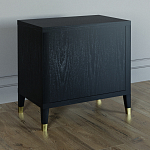 Прикроватная тумбочка с полкой Elsa Dreams Black варинант исполнения - 4 | Loft Concept в Барнауле