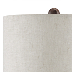 Настольная лампа из мрамора с тканевым абажуром Seductress варинант исполнения - 2 | Loft Concept в Барнауле