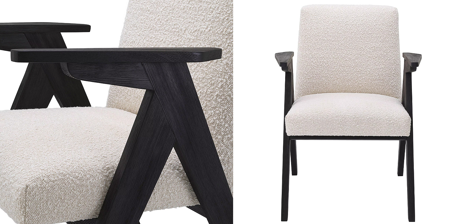 Стул Eichholtz Dining Chair Bobo Boucle Стул Eichholtz Dining Chair Bobo Boucle - Loft-Concept в Барнауле