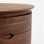 Прикроватный столик из дерева с 2-мя ящиками Moon Walnut Furniture варинант исполнения - 5 | Loft Concept в Барнауле