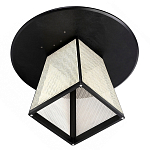 Обеденный стол с круглой чёрной столешницей и плетёным основанием Savanna Round Table варинант исполнения - 2 | Loft Concept в Барнауле