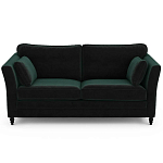 Диван с обивкой из велюра зеленый Gibbs Dark Green Sofa варинант исполнения - 1 | Loft Concept в Барнауле