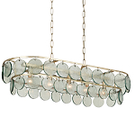 Люстра овальной формы с каскадом из декоративных элементов Harmony of Light варинант исполнения - 2 | Loft Concept в Барнауле