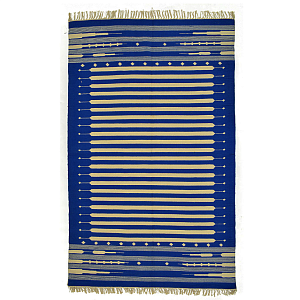 Ковер хлопок Келим Blue Stripe