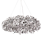 Люстра подвесная круглая с многочисленными металлическими круглыми элементами Terzani Argent варинант исполнения - 1 | Loft Concept в Барнауле